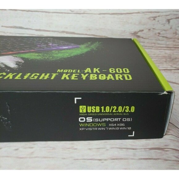 iMice AK600 Colorful Backlight High Buttons Wired Keyboard  Same day Shipping - Picture 9 of 12